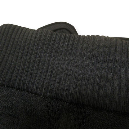 08P Chanel Flared Knit Easy Mini Skirt P32751 Size 36 Black Ladies Used