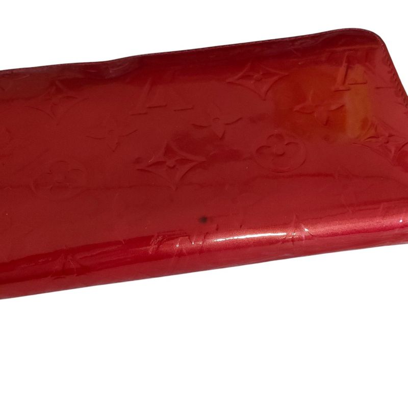 Good Louis Vuitton Vernis Round Zipper Zippy Wallet Long Wallet M91981 Pomme