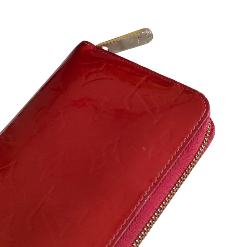 Good Louis Vuitton Vernis Round Zipper Zippy Wallet Long Wallet M91981 Pomme