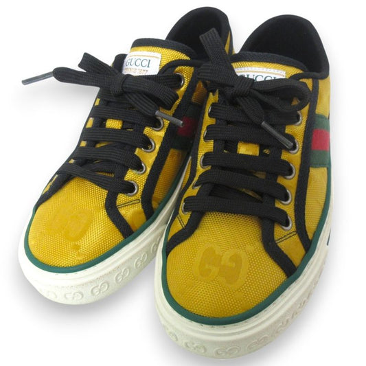Gucci Tennis 1977 Sherry Line GG Pattern Low Cut Sneakers 35 Approx 22cm