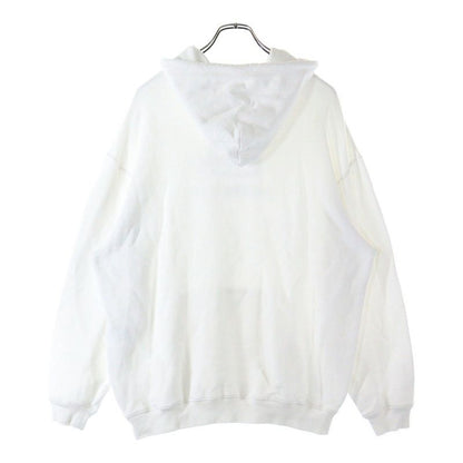 Balenciaga 20SS BB Logo Front Print Hoodie Pullover Hoodie 570811 Tev19 White