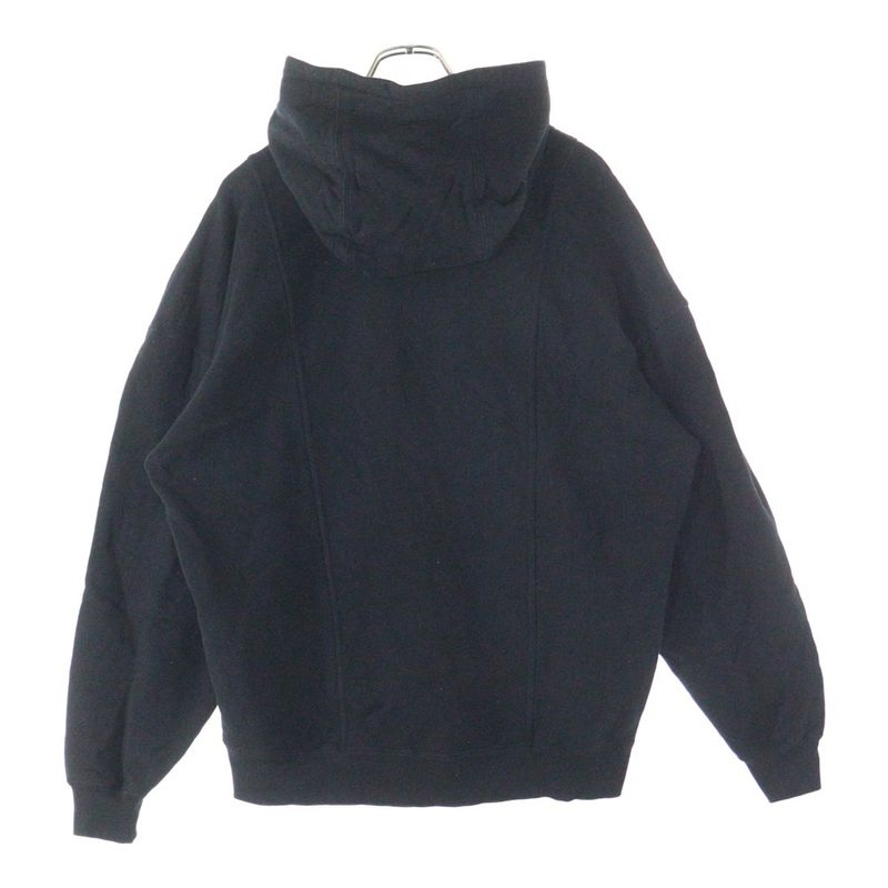 Saint Laurent Paris Logo Embroidered Half-zip Sweatshirt 802136 Y36sw Black