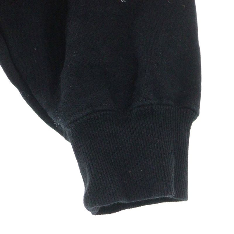 Saint Laurent Paris Logo Embroidered Half-zip Sweatshirt 802136 Y36sw Black