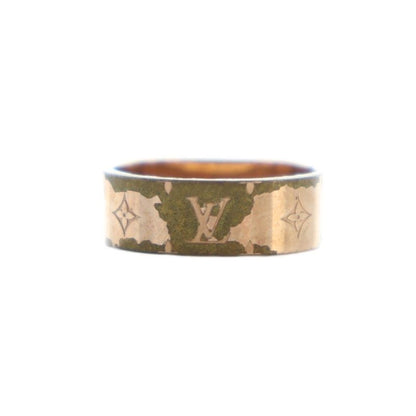 Louis Vuitton M00213 Burg Nanogram Ring Accessories Rings Logo No 10 Gold Color
