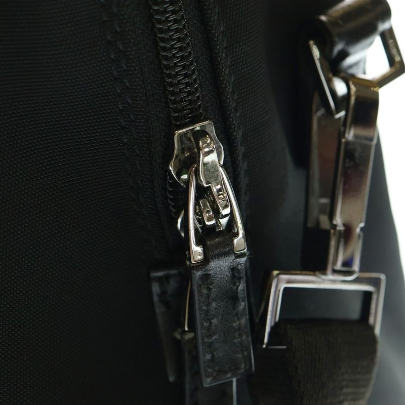 Gucci Square G 2WAY Boston Bag Black Nylon 114674