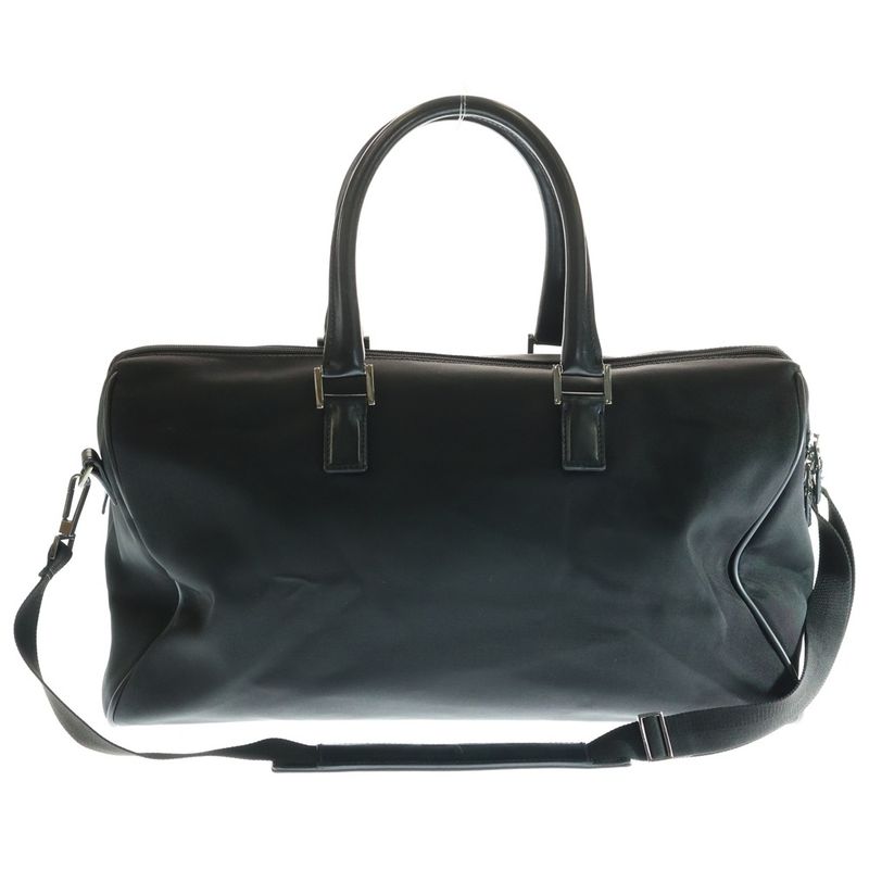 Gucci Square G 2WAY Boston Bag Black Nylon 114674