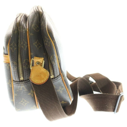 Louis Vuitton Monogram Reporter PM Brown PVC Shoulder Bag M45254