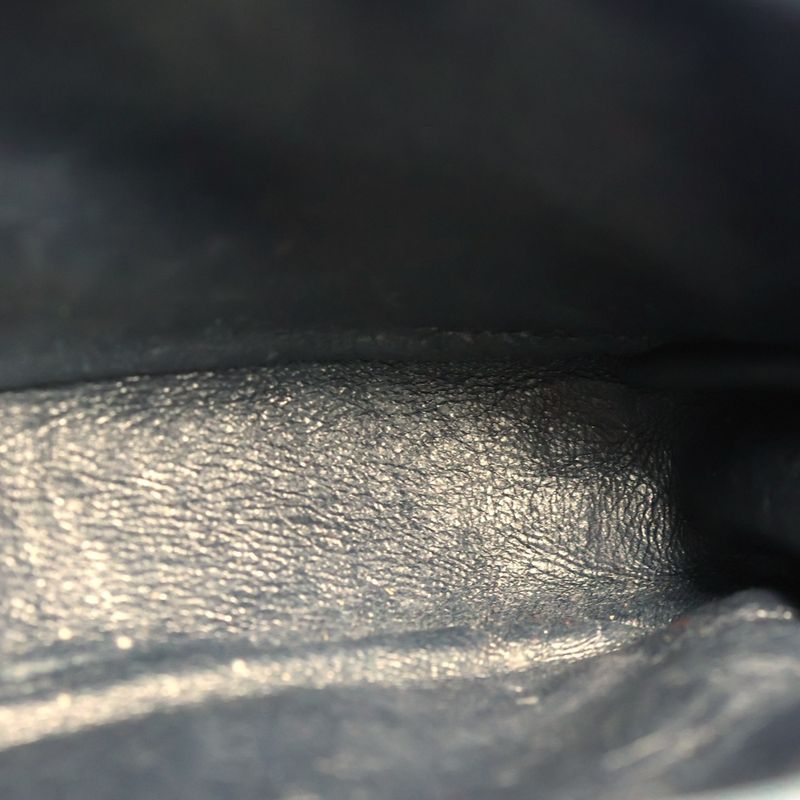 Chanel Coco Mark Chain Shoulder Bag Navy Gold Hardware