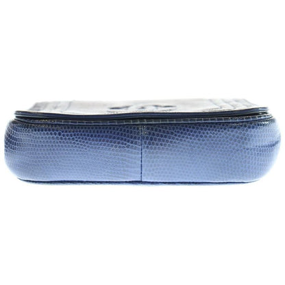 Chanel Coco Mark Chain Shoulder Bag Navy Gold Hardware