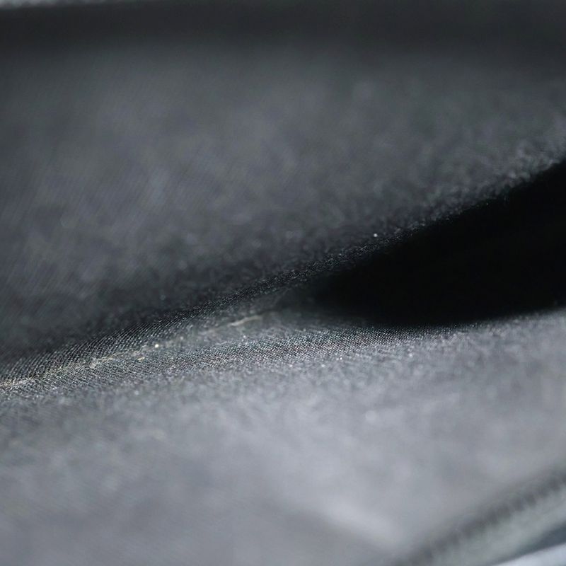 Chanel Wild Stitch Round Zipper Long Wallet Black Leather Silver Hardware