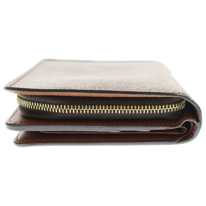 Louis Vuitton Monogram Porte Papier Zip Brown PVC M61207 Wallet