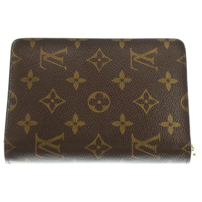 Louis Vuitton Monogram Porte Papier Zip Brown PVC M61207 Wallet