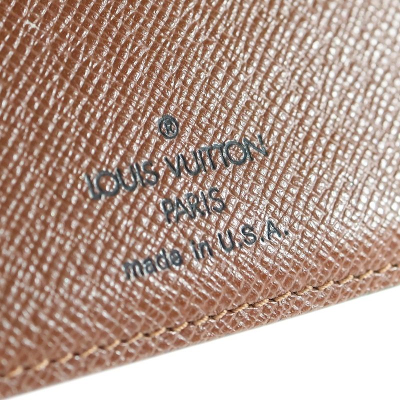 Louis Vuitton Monogram Porte Papier Zip Brown PVC M61207 Wallet