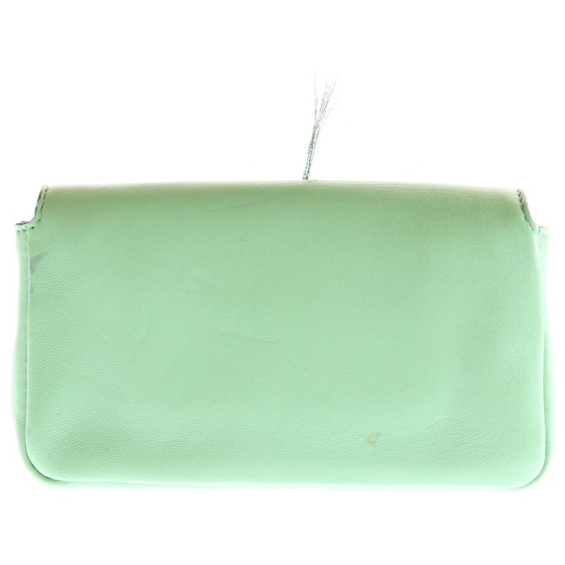 Fendi Micro Bucket Monster Shoulder Bag Light Green Leather 8m0354