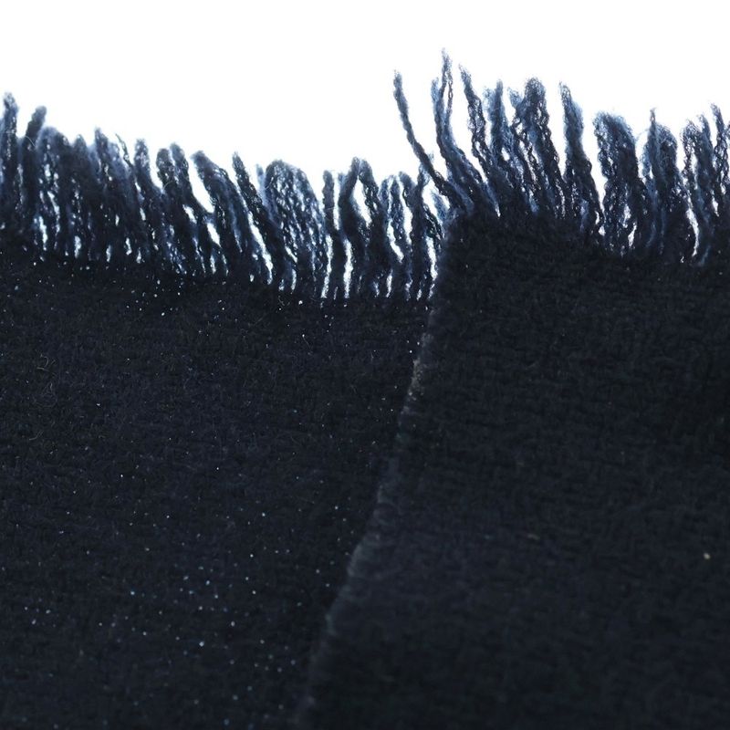 Gucci Bee Embroidered Cashmere Silk Scarf Navy 475513