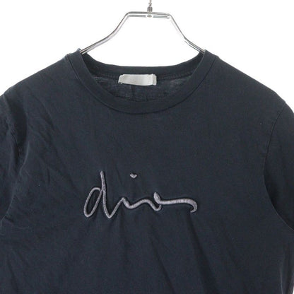 DIOR 17AW 3D Logo Embroidery Crew Neck Short Sleeve T-shirt Black 733j603w3610