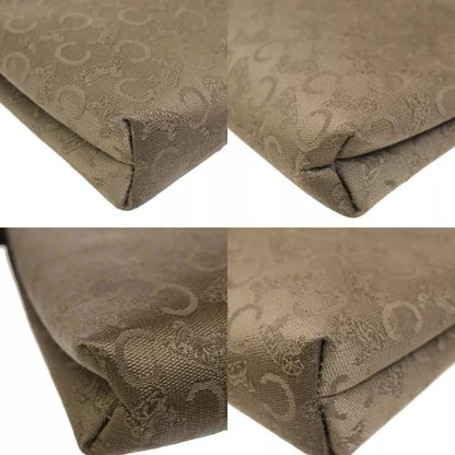 Celine Carriage Clutch Bag C Macadam Vintage Brown Leather 01bs032