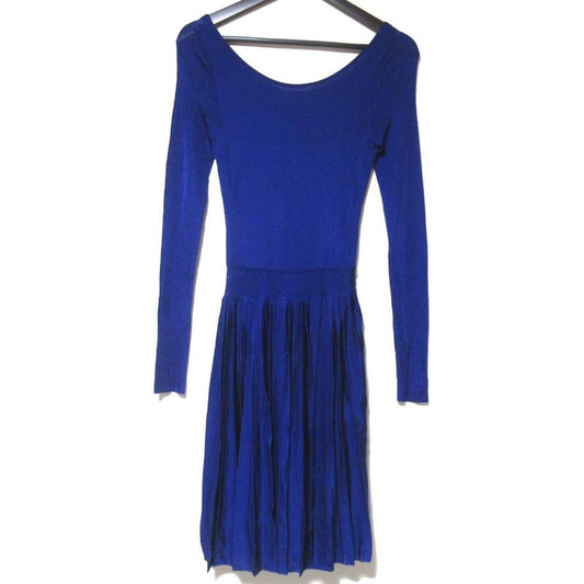 Christian DIOR Raf Simons Period Long Sleeve Knee Length Back Open Pleated Hem