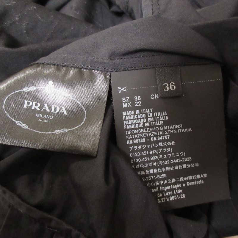 Good Prada Comic Print Leopard Print Collar Sleeveless Knee Length Shirt Dress