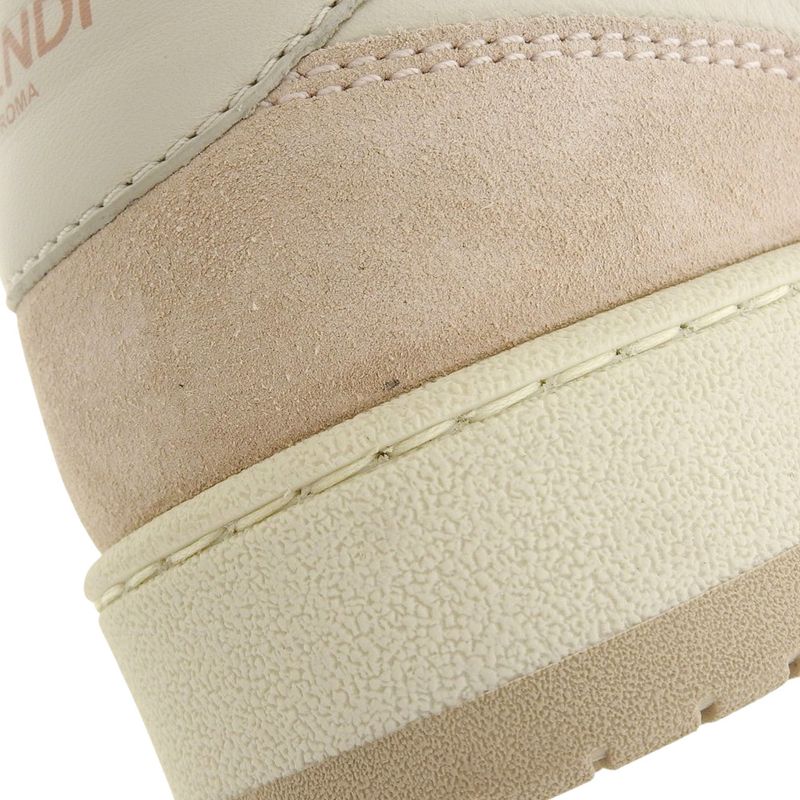 Fendi Match Suede Leather Low Top Sneakers 8e8252 Size 35 Approx 22cm (8.66in)