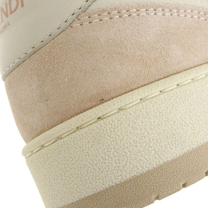 Fendi Match Suede Leather Low Top Sneakers 8e8252 Size 35 Approx 22cm (8.66in)