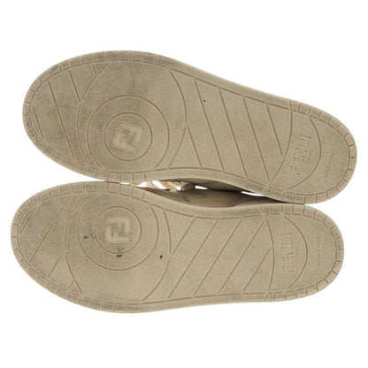 Fendi Match Suede Leather Low Top Sneakers 8e8252 Size 35 Approx 22cm (8.66in)