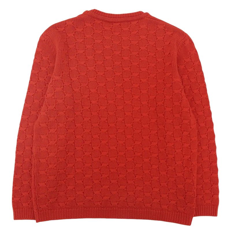 Fendi Cashmere Blend Cable Knit Sweater Size 52 Red Men's Used