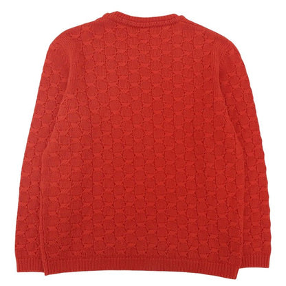 Fendi Cashmere Blend Cable Knit Sweater Size 52 Red Men's Used
