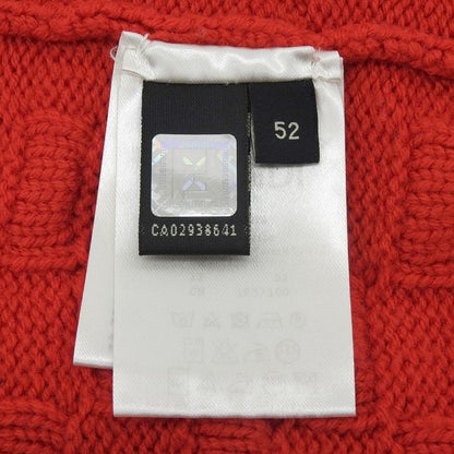 Fendi Cashmere Blend Cable Knit Sweater Size 52 Red Men's Used