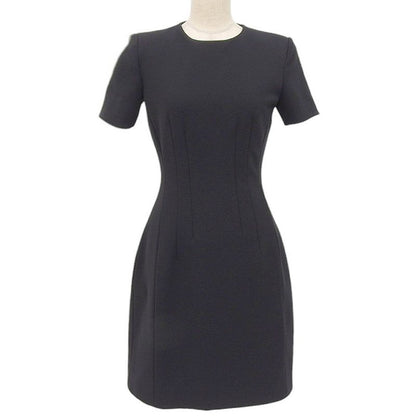 Prada Short Sleeve Nylon Dress Long Dress 38 Black Women's Used