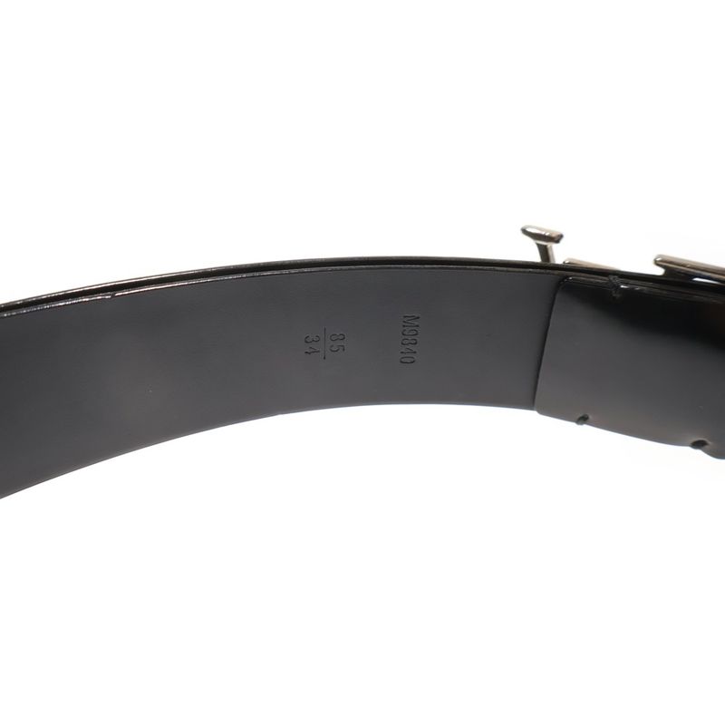 Louis Vuitton Santure Calf Leather Belt Black M9840