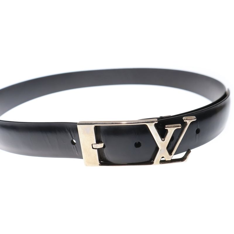Louis Vuitton Santure Calf Leather Belt Black M9840