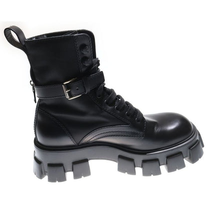 Prada Monolith Combat Boots Re-nylon Monolith Re-nylon Triangle Logo High Cut