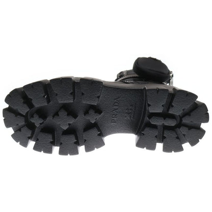 Prada Monolith Combat Boots Re-nylon Monolith Re-nylon Triangle Logo High Cut