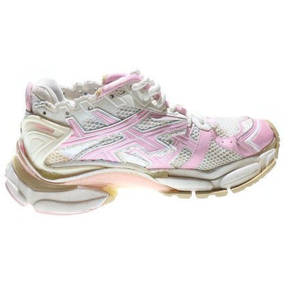Balenciaga Runner Damaged Low Cut Sneakers White/pink 712821