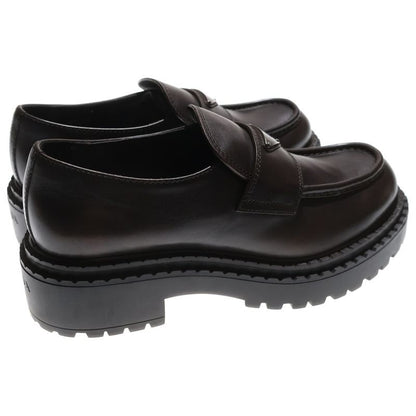 Prada Leather Loafers 2de148 Brushed Leather Loafers 9 Brown