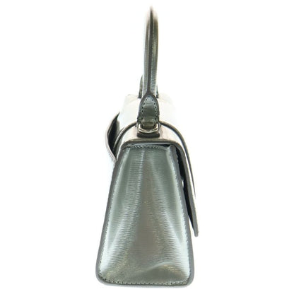 Balenciaga Hourglass XS 2WAY Bag Shoulder Bag Mini Bag Handbag Metallic Silver