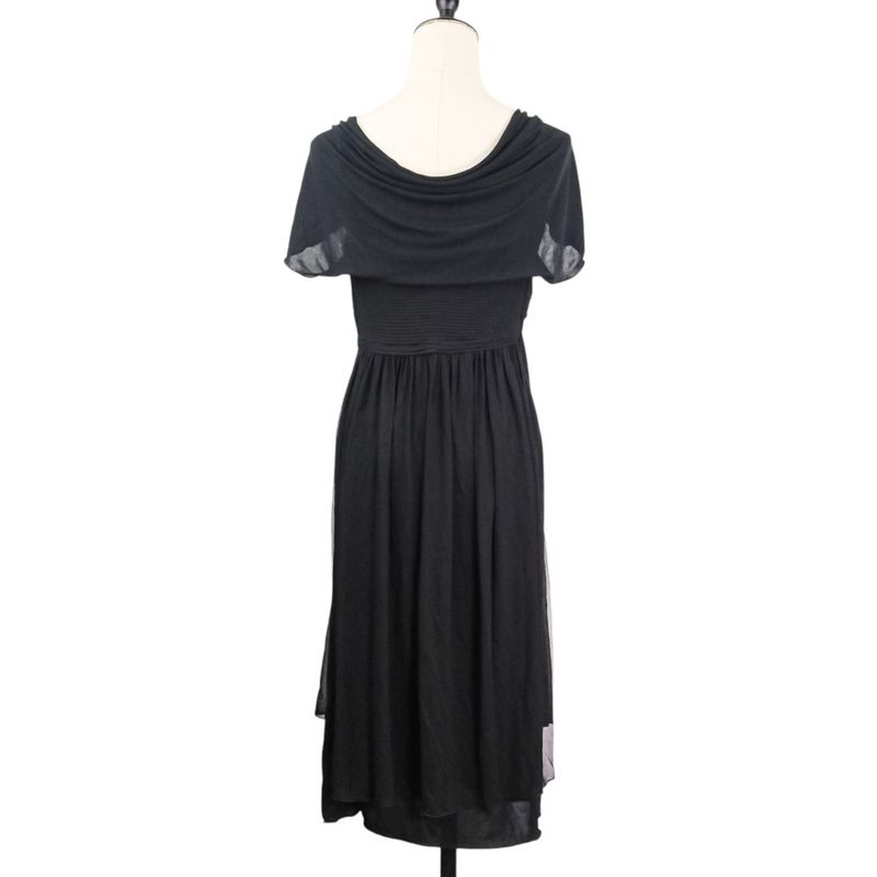 Good Yves Saint Laurent Sleeveless Draped Gather Dress S