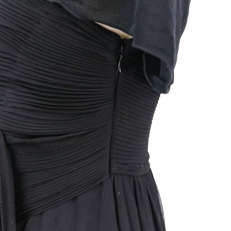 Good Yves Saint Laurent Sleeveless Draped Gather Dress S