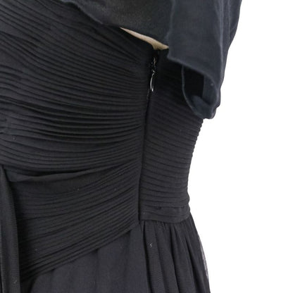 Good Yves Saint Laurent Sleeveless Draped Gather Dress S