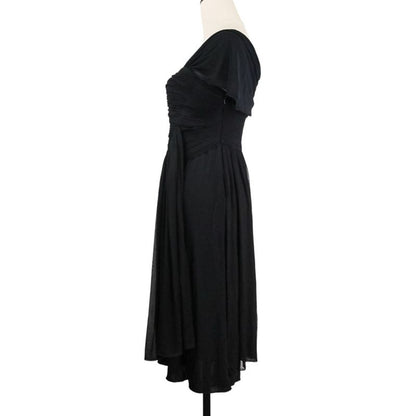 Good Yves Saint Laurent Sleeveless Draped Gather Dress S