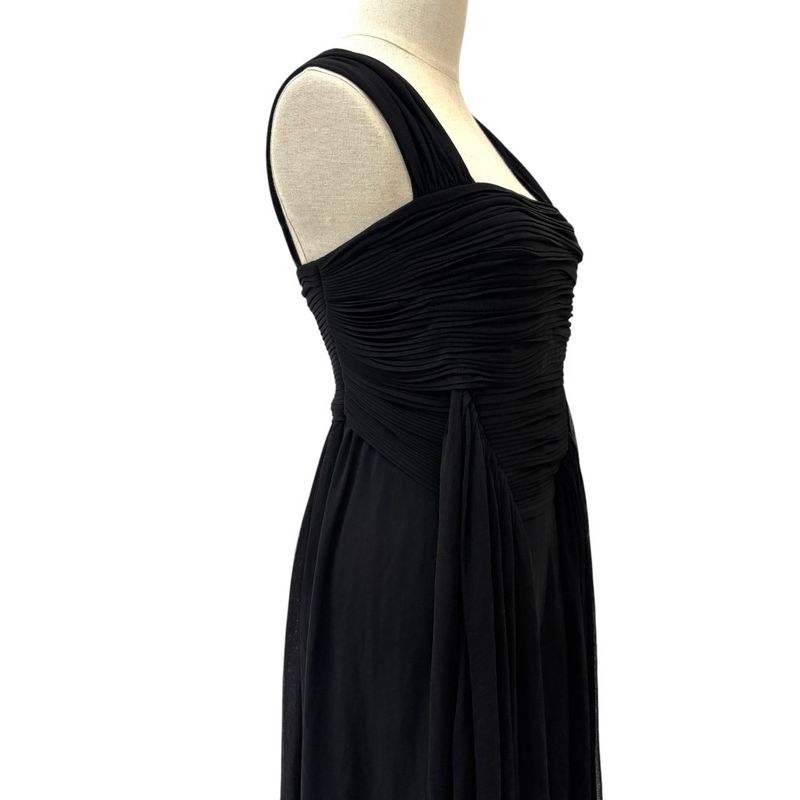 Good Yves Saint Laurent Sleeveless Draped Gather Dress S