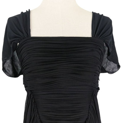 Good Yves Saint Laurent Sleeveless Draped Gather Dress S