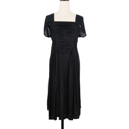 Good Yves Saint Laurent Sleeveless Draped Gather Dress S