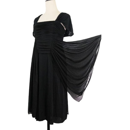 Good Yves Saint Laurent Sleeveless Draped Gather Dress S