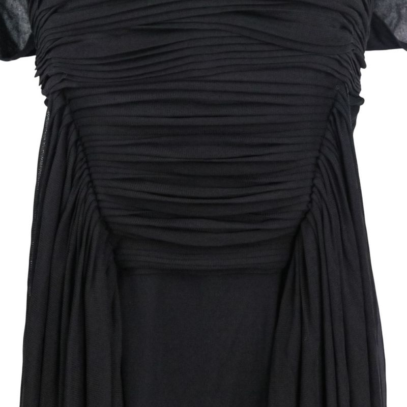 Good Yves Saint Laurent Sleeveless Draped Gather Dress S