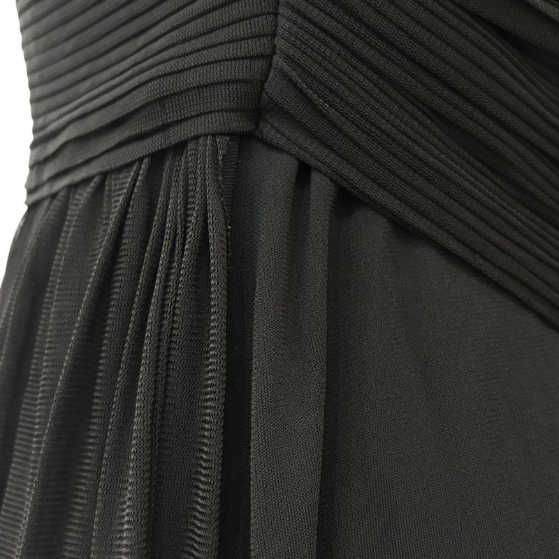 Good Yves Saint Laurent Sleeveless Draped Gather Dress S