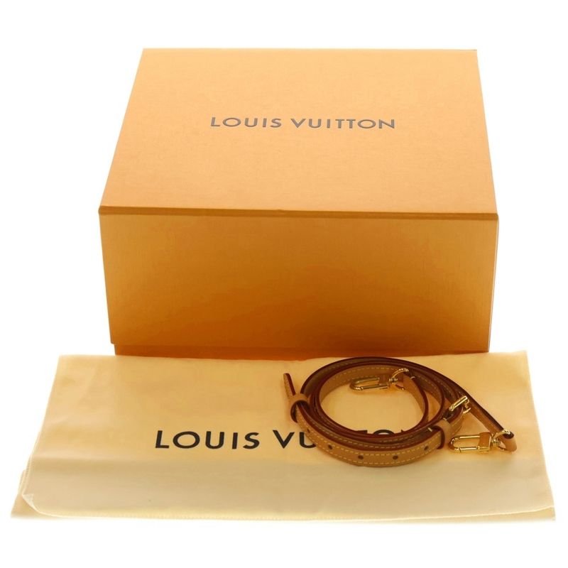 Louis Vuitton Monogram Side Trunk MM Shoulder Bag Pochette Bag Brown Pvcleather