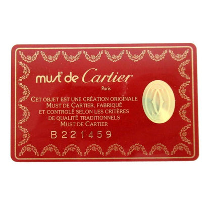 Good Cartier Must Line Leather Draw String Shoulder Bag Bordeaux and Gold