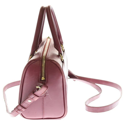 Saint Laurent Paris Baby Duffle 2WAY Leather Shoulder Handbag Women Burgundy